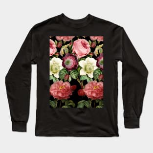 Goth Floral Long Sleeve T-Shirt